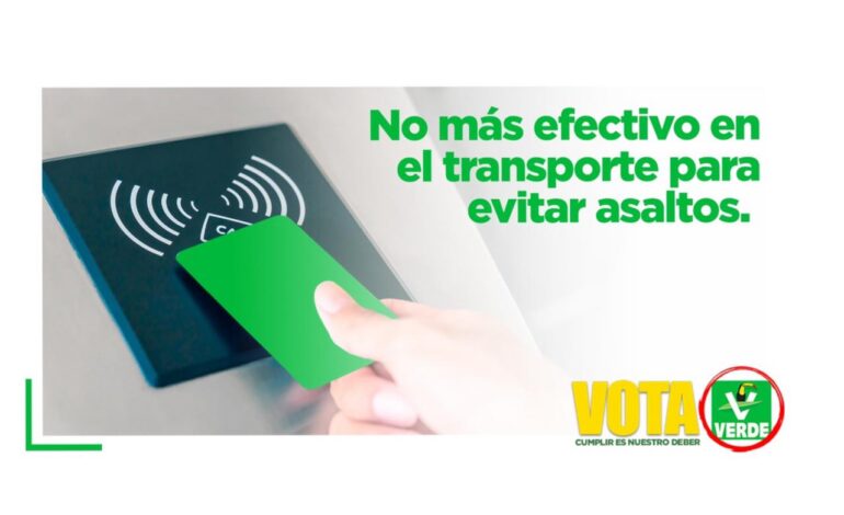 NO MÁS EFECTIVO EN EL TRANSPORTE PARA EVITAR ASALTOS, PROPONE EL PARTIDO VERDE