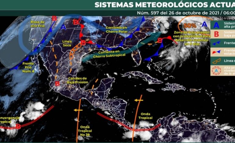 ¿En qué estados lloverá hoy? Habrá lluvias fuertes este 26 de octubre