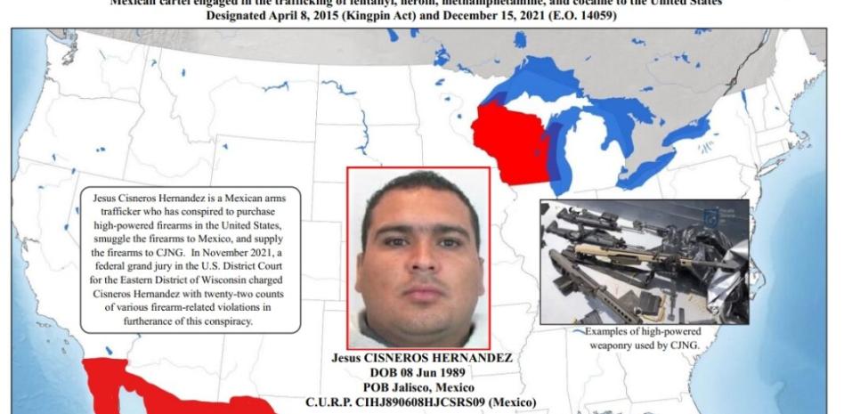 EU sanciona a traficante mexicano que suministra armas al Cártel Jalisco