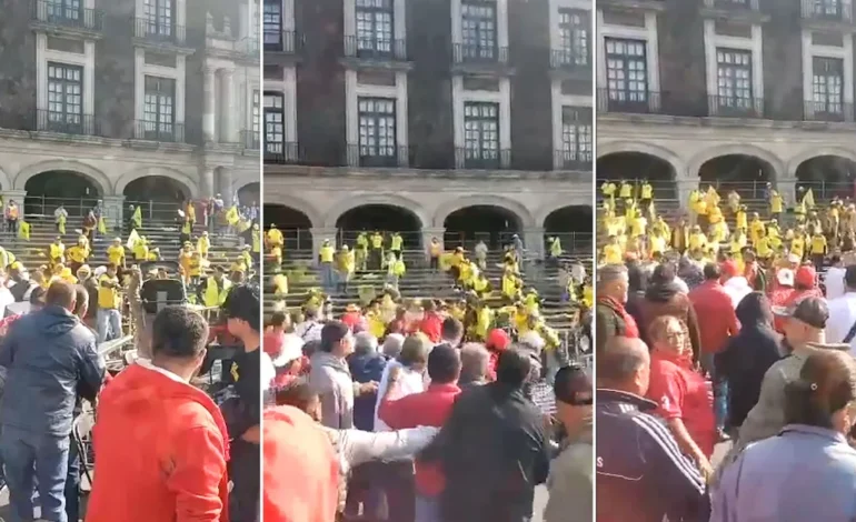 ¿Alianza rota?: militantes del PRI y PRD se pelearon a “sillazos” en cierre de campaña de Alejandra del Moral