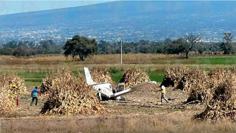 Se desploma avioneta en inmediaciones del aeropuerto de Huejotzingo, Puebla