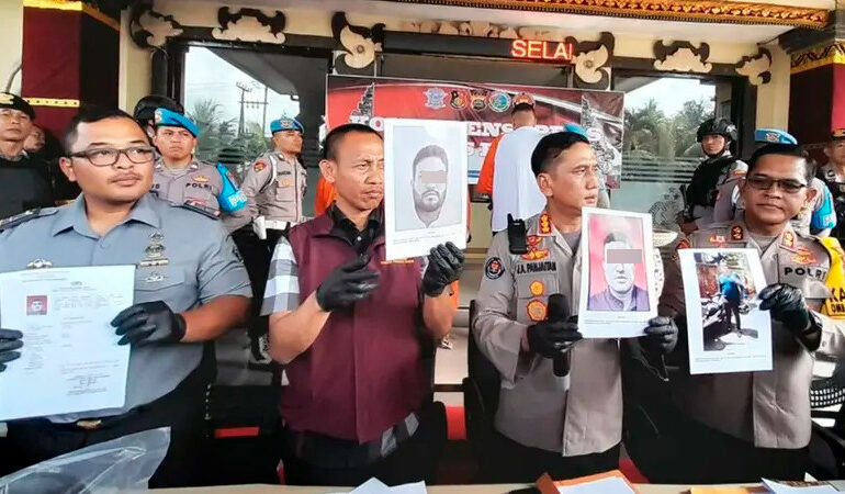 Detienen a 3 mexicanos por robo armado, en Bali, Indonesia