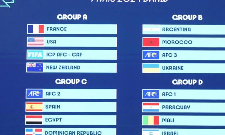 Listo el sorteo del futbol olímpico de París 2024