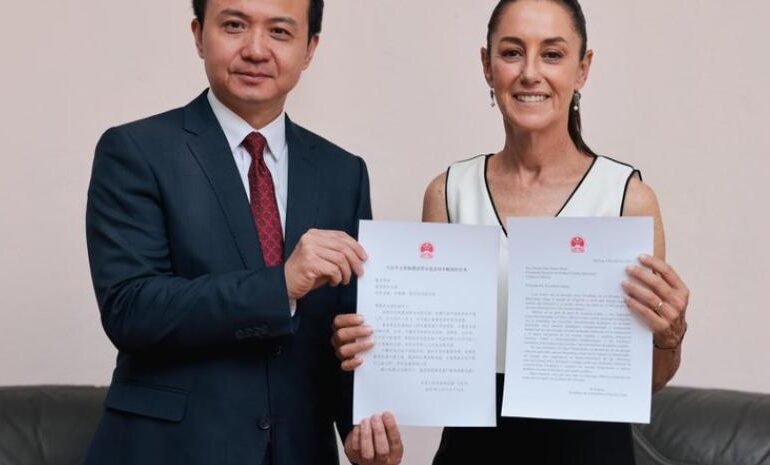 El presidente de China felicita por carta a Claudia Sheinbaum
