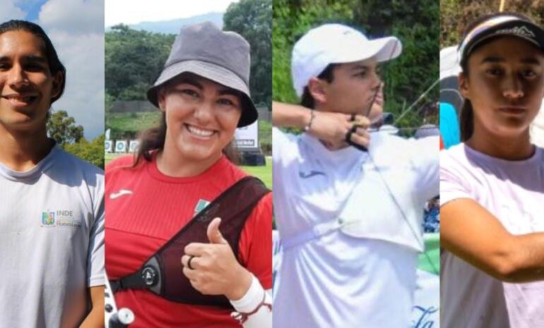 El equipo mexicano de tiro con arco para los Juegos Olímpicos de París 2024