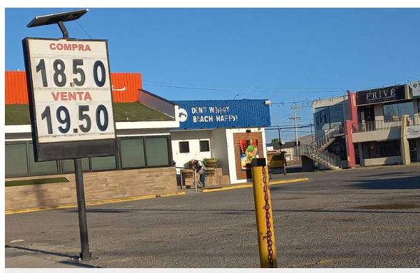 Centros cambiarios registran 19.50 la venta del dólar