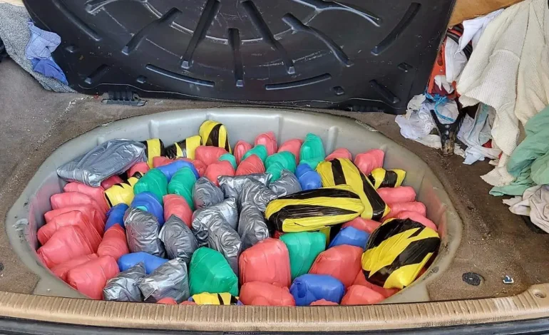 Asegura la Patrulla Fronteriza más de 50 kilos de metanfetamina