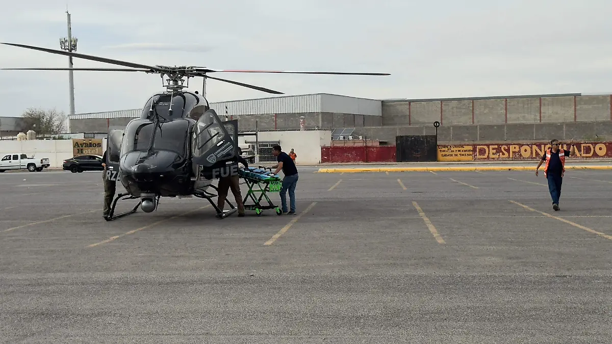 Trasladan a bebé recién nacido en ambulancia aérea de Ciudad Juárez a Chihuahua