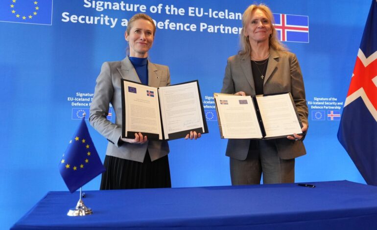 Unión Europea e Islandia sellan alianza estratégica en seguridad y defensa